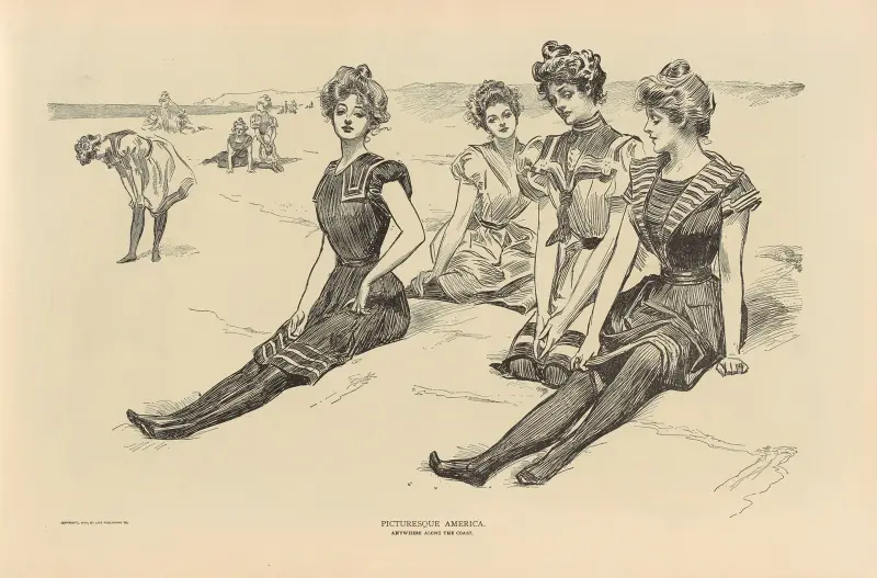 Pittoreska Amerika. Var som helst längs kusten av Charles Dana Gibson