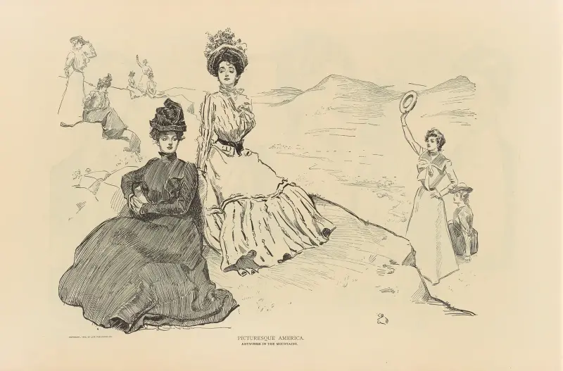 Pittoreska Amerika av Charles Dana Gibson