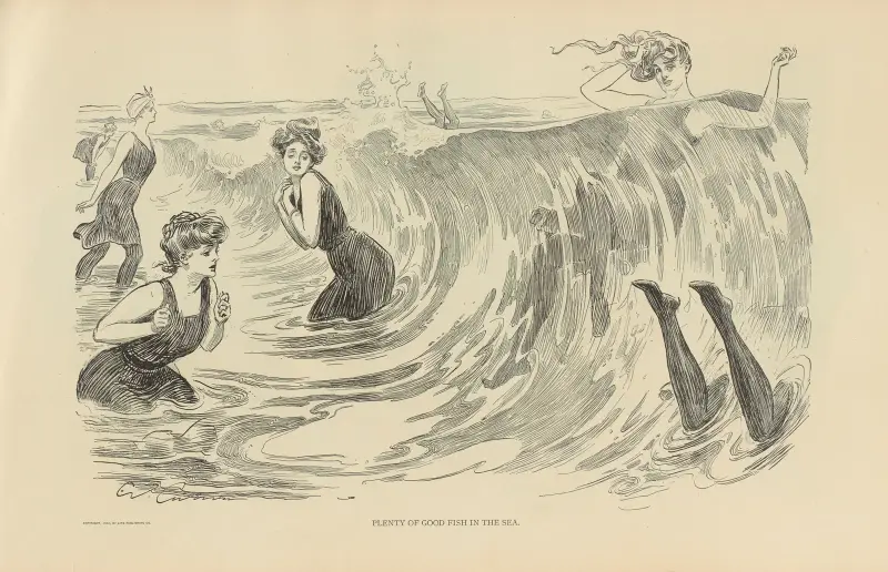 Plenty of good fish in the sea von Charles Dana Gibson