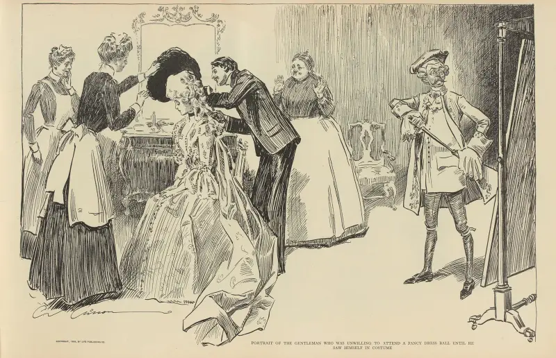 Portret dżentelmena, który nie był skłonny…, Charles Dana Gibson