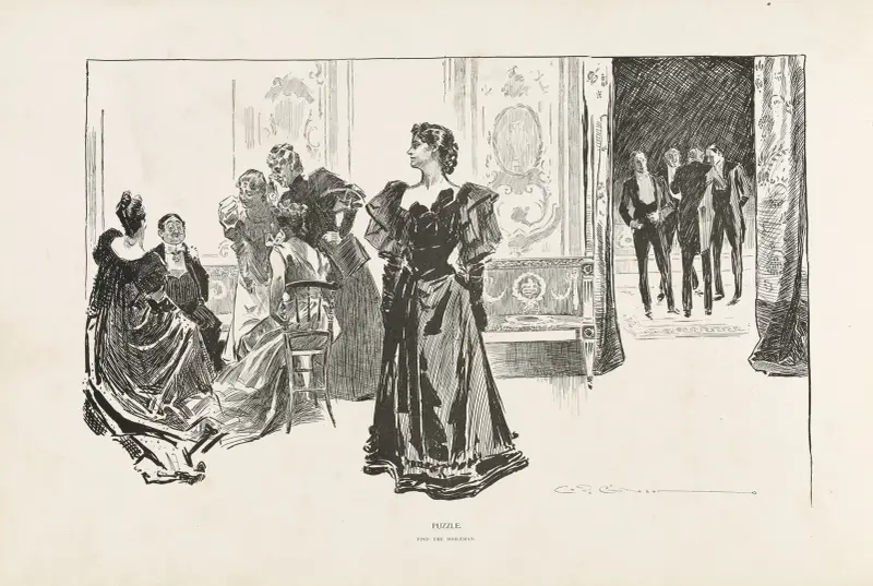 Pussel – Hitta adelsmannen av Charles Dana Gibson