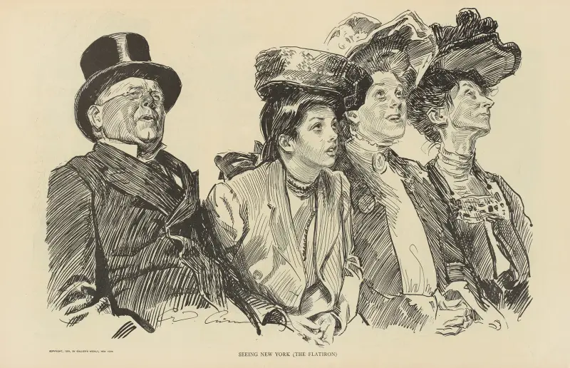 Ser New York (Flatiron) av Charles Dana Gibson