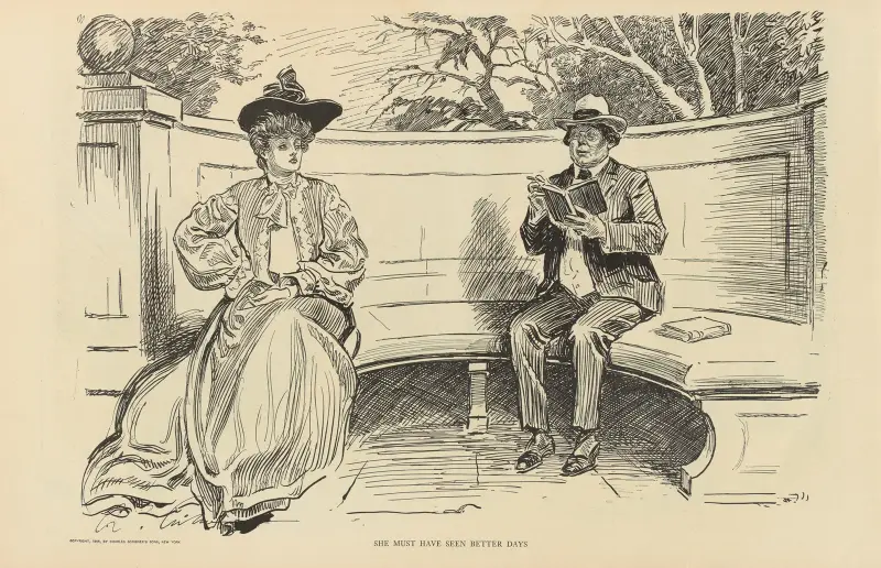 She must have seen better days av Charles Dana Gibson