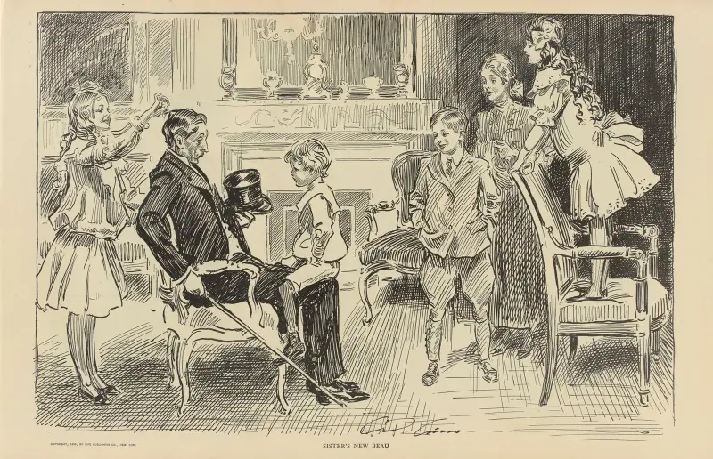 Systerns nya kavaljer av Charles Dana Gibson