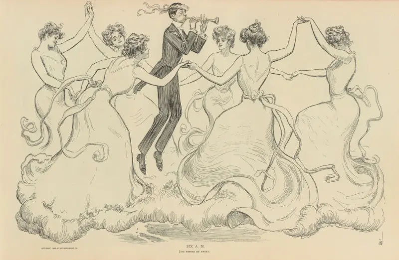 Sechs Uhr morgens von Charles Dana Gibson