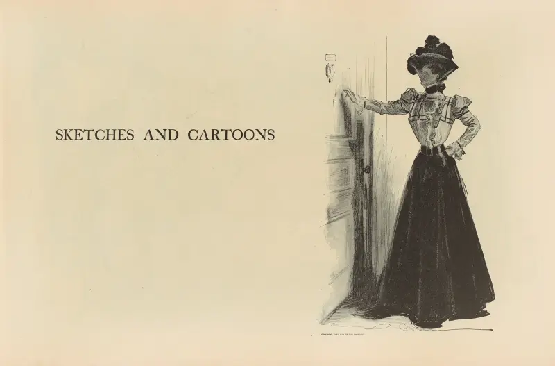 Skisser och karikatyrer av Charles Dana Gibson