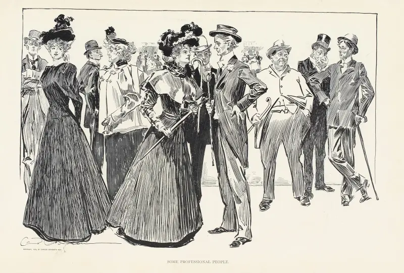 Some professional people av Charles Dana Gibson