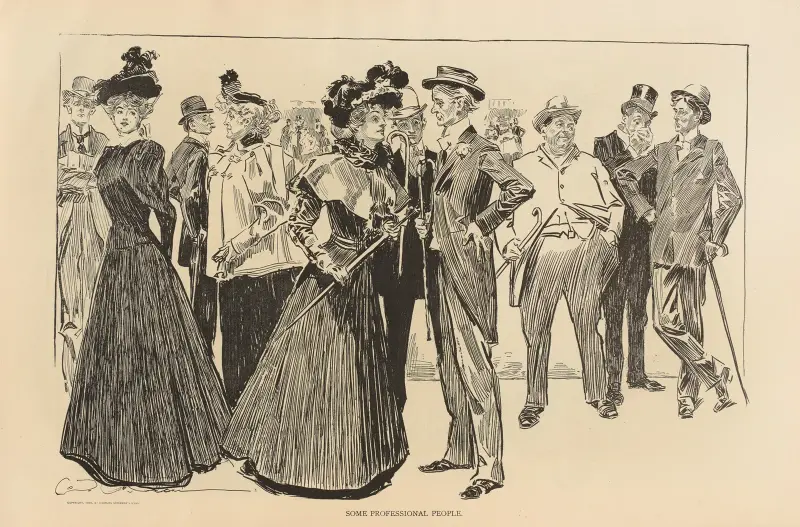 Some professional people av Charles Dana Gibson