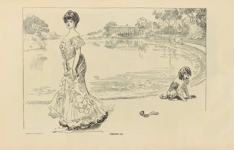 Getreten von Charles Dana Gibson