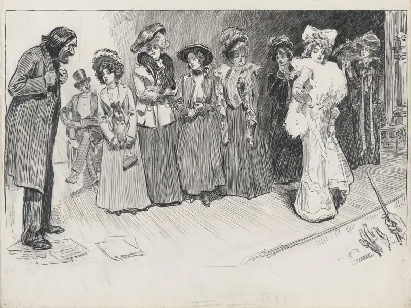 Studier i uttryck. Författaren och subretten av Charles Dana Gibson