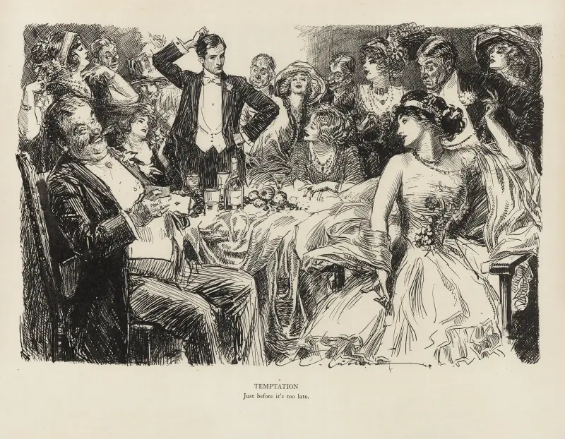 Frestelse av Charles Dana Gibson