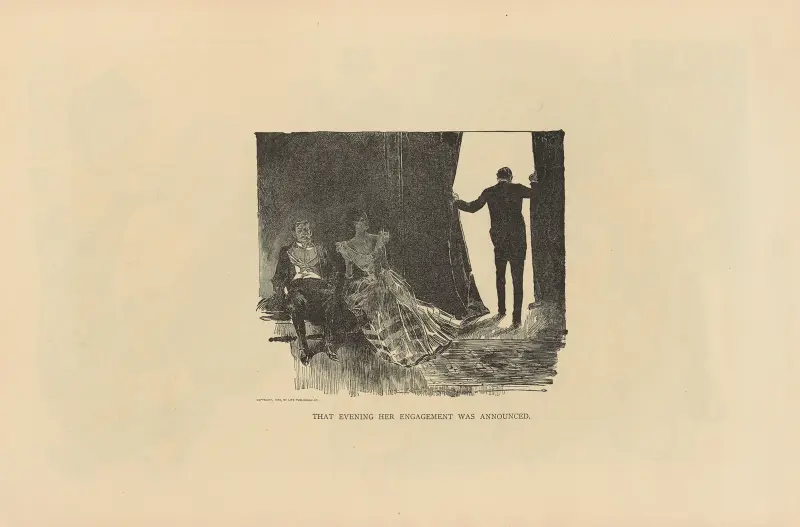 Den kvällen hennes förlovning tillkännagavs av Charles Dana Gibson