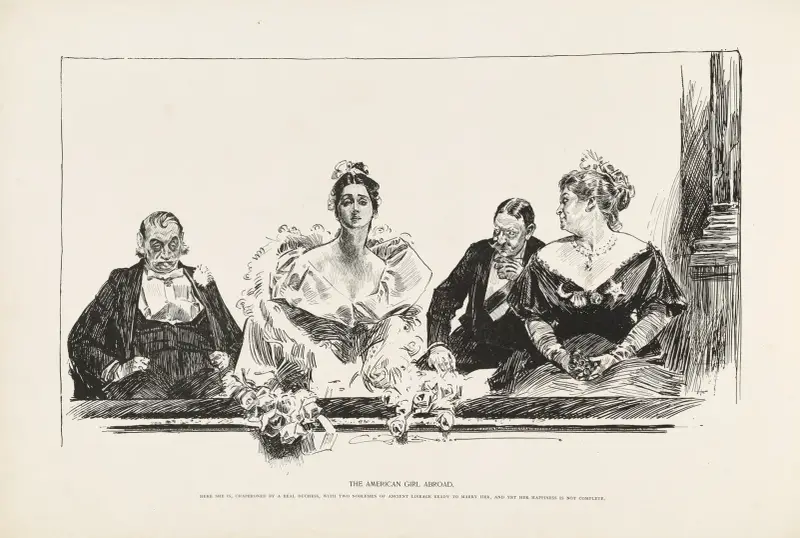Den amerikanska flickan utomlands av Charles Dana Gibson