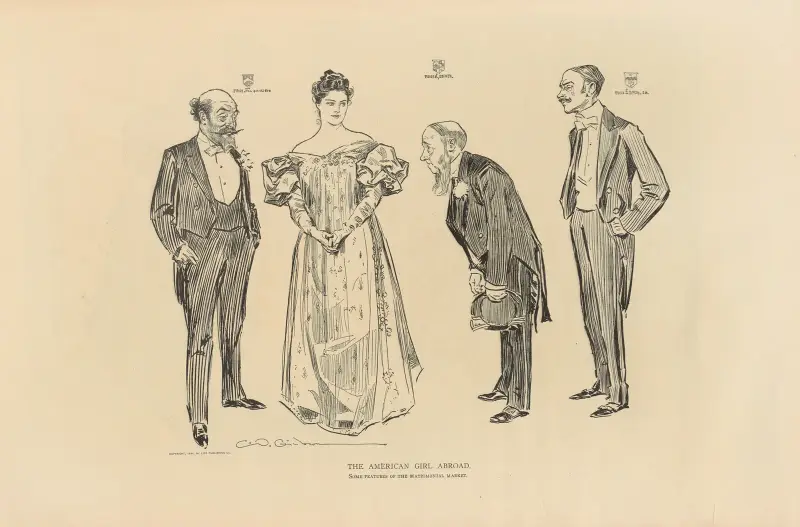 Den amerikanska flickan utomlands. Några drag av äktenskapsmarknaden av Charles Dana Gibson