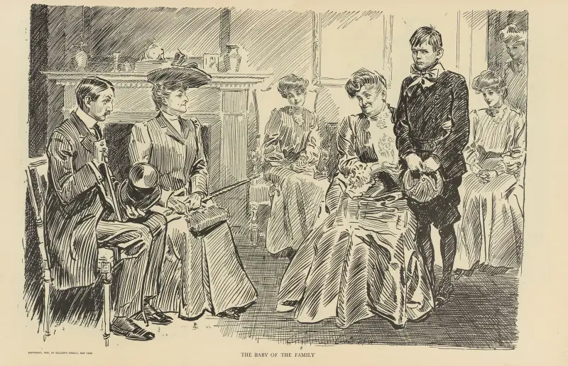Familjens baby av Charles Dana Gibson