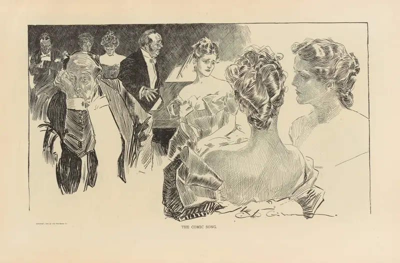 Den komiska sången av Charles Dana Gibson