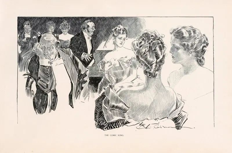 Das komische Lied, 1896 von Charles Dana Gibson