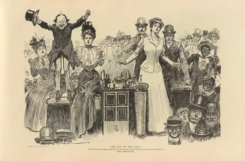 Tävlingsdagen av Charles Dana Gibson