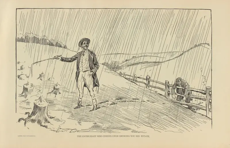 Der Enthusiast, der darauf besteht, dir sein Anwesen zu zeigen von Charles Dana Gibson