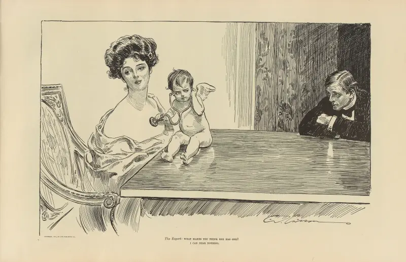 Experten; vad får dig att tro att hon har en av Charles Dana Gibson