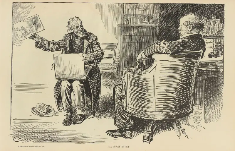 The funny artist av Charles Dana Gibson