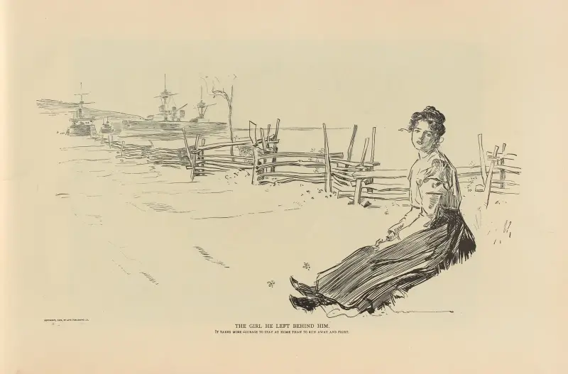 Flickan han lämnade bakom sig av Charles Dana Gibson