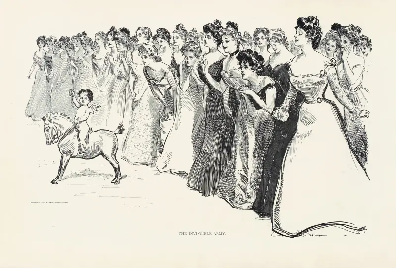 Die unbesiegbare Armee, 1900 von Charles Dana Gibson
