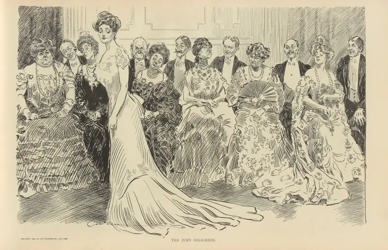 The jury disagrees av Charles Dana Gibson
