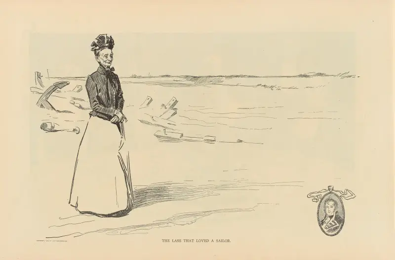 Flickan som älskade en sjöman av Charles Dana Gibson