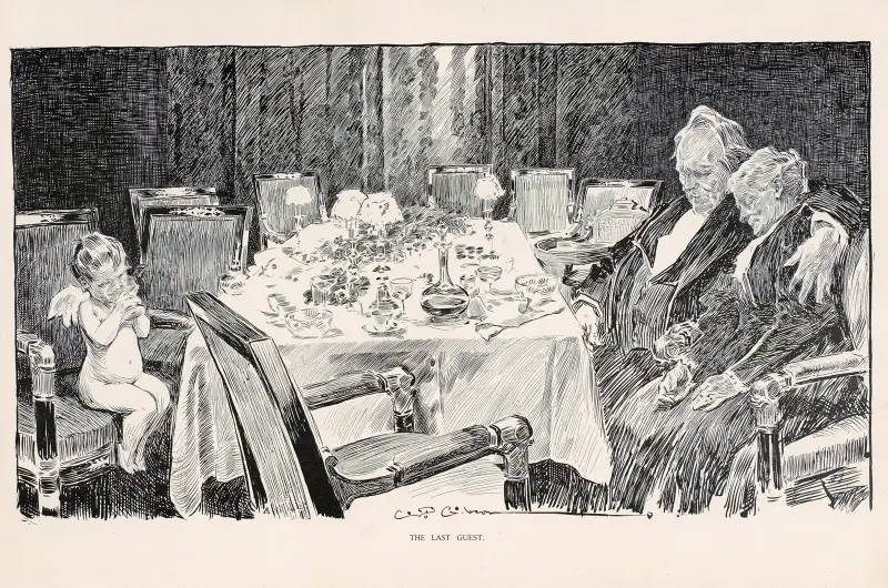 Den siste gästen av Charles Dana Gibson