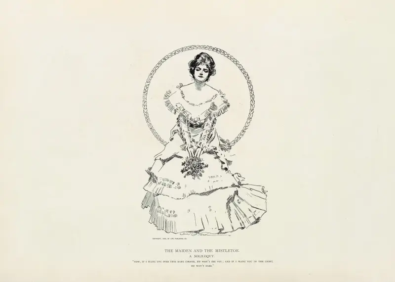 Jungfrun och misteln av Charles Dana Gibson