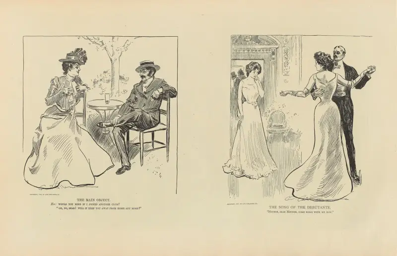 Huvudmotivet; Debutantens sång av Charles Dana Gibson