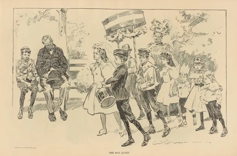 Die Maikönigin, 1893 von Charles Dana Gibson