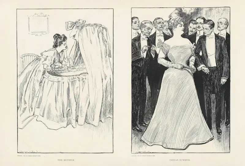 Modern ; Indian Summer av Charles Dana Gibson