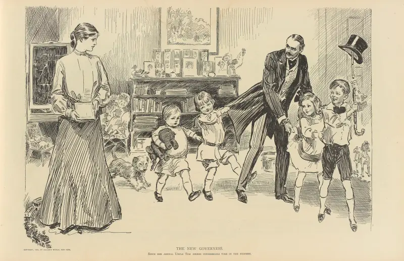 Den nya guvernanten av Charles Dana Gibson