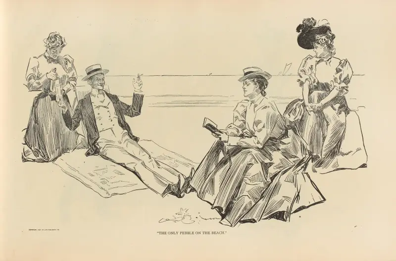 The only pebble on the beach av Charles Dana Gibson