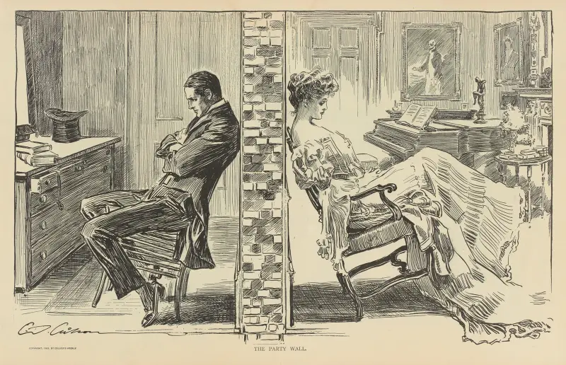 The party wall av Charles Dana Gibson