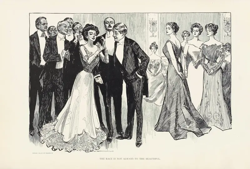 The race is not always to the beautiful av Charles Dana Gibson