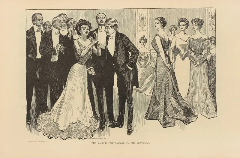 The race is not always to the beautiful av Charles Dana Gibson