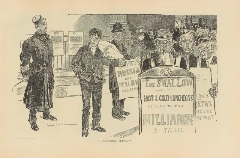 Rekryteringssergeanten av Charles Dana Gibson