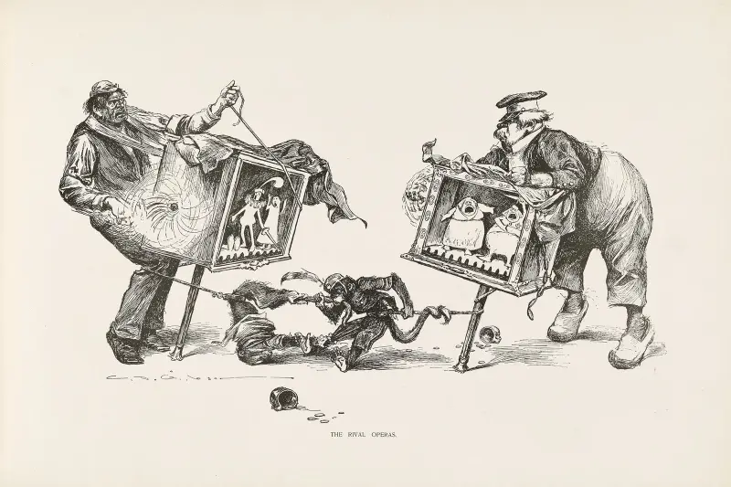 Die rivalisierenden Opern von Charles Dana Gibson