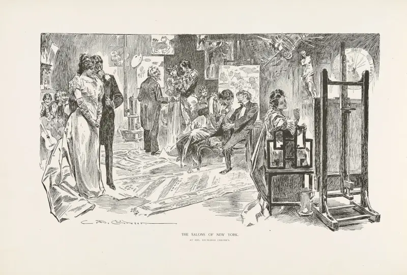 Salongerna i New York – hos Mrs Daubleigh Chromes av Charles Dana Gibson