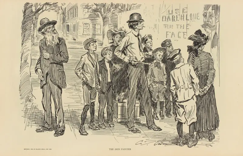 Skyltmålaren av Charles Dana Gibson