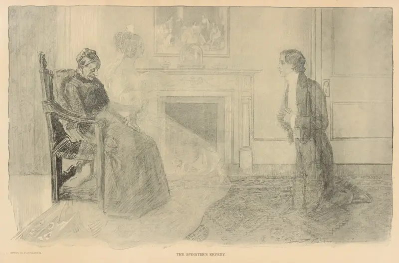 Den ogifta kvinnans drömmeri av Charles Dana Gibson
