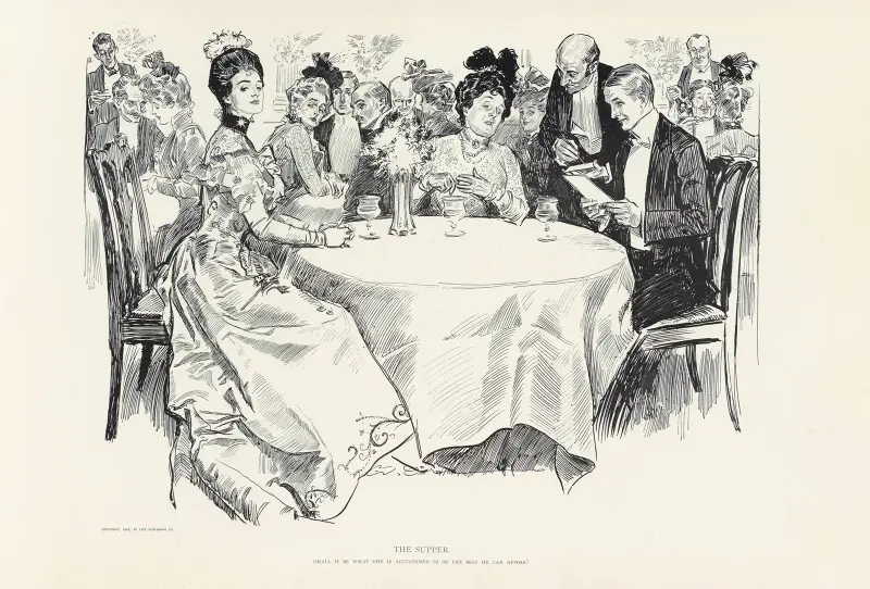 Middagen av Charles Dana Gibson