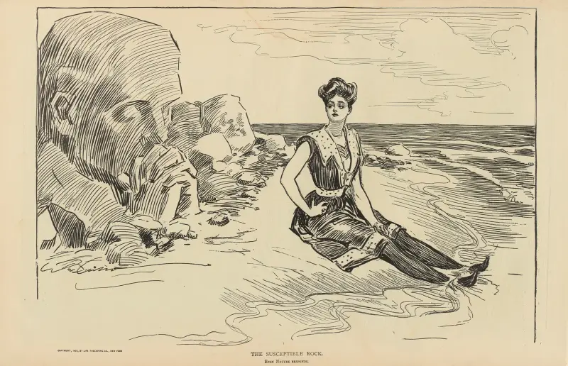 Der empfindsame Fels von Charles Dana Gibson