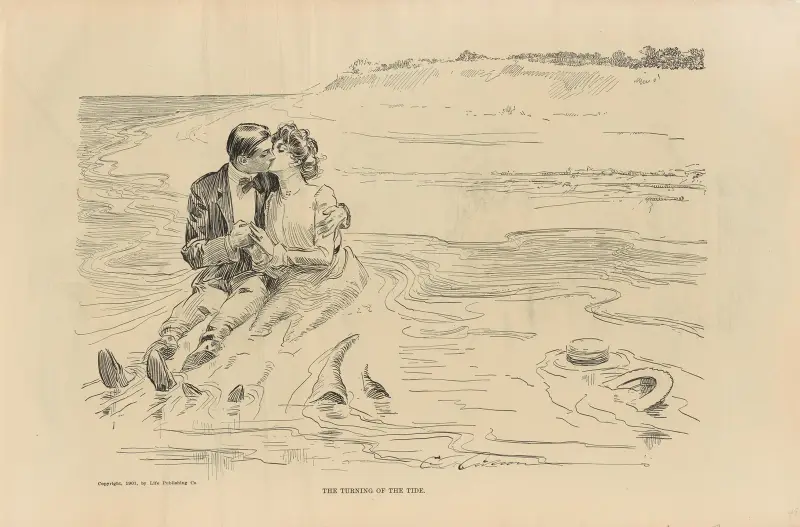 Tidvattnets vändning av Charles Dana Gibson