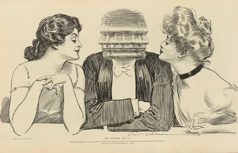 The weaker sex.—I av Charles Dana Gibson