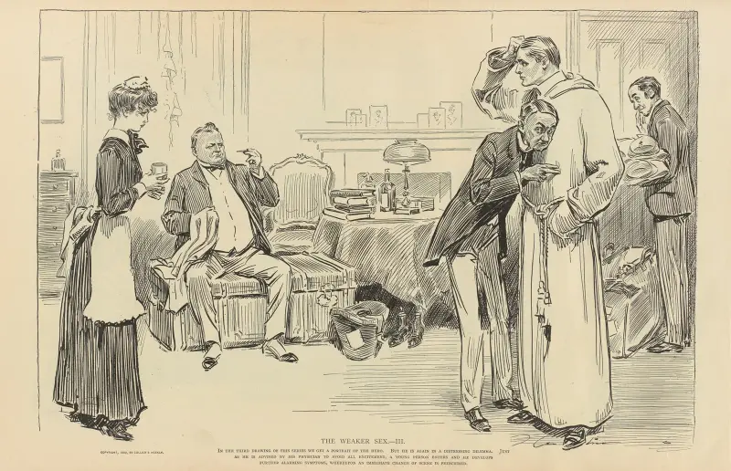 Det svagare könet.—III av Charles Dana Gibson