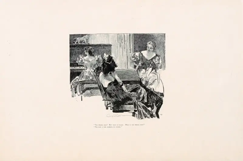 ‘The wrong man..’ av Charles Dana Gibson